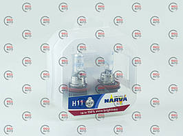 Лампа Н11 12V 55W RP +150% (пара) (NARVA) (481012100)