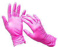 Нитриловые перчатки CEROS Fingers® Pink Xs