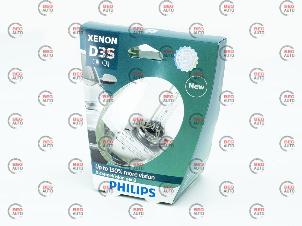 Лампа ксенонова D3S 12V 35W X-treme Vision gen2+150% more vision (PHILIPS) (42403XV2S1)