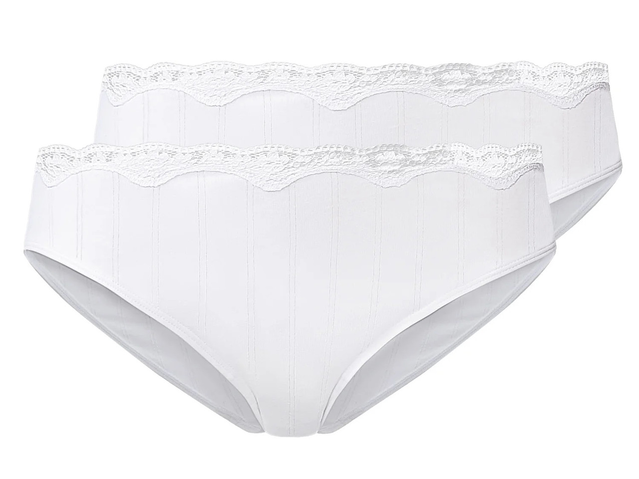 Комплект жіночих трусиків із 2 штук, розмір XL/XXL, колір білий