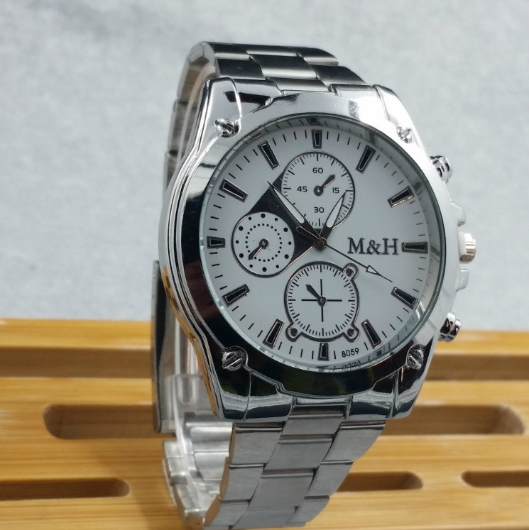 Мужские наручные часы стальные M&H металлические - фото 2 - id-p1819347429