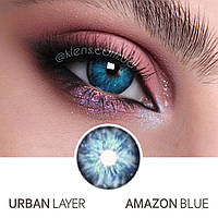 Кольорові контактні лінзи Urban Layer Amazon Blue