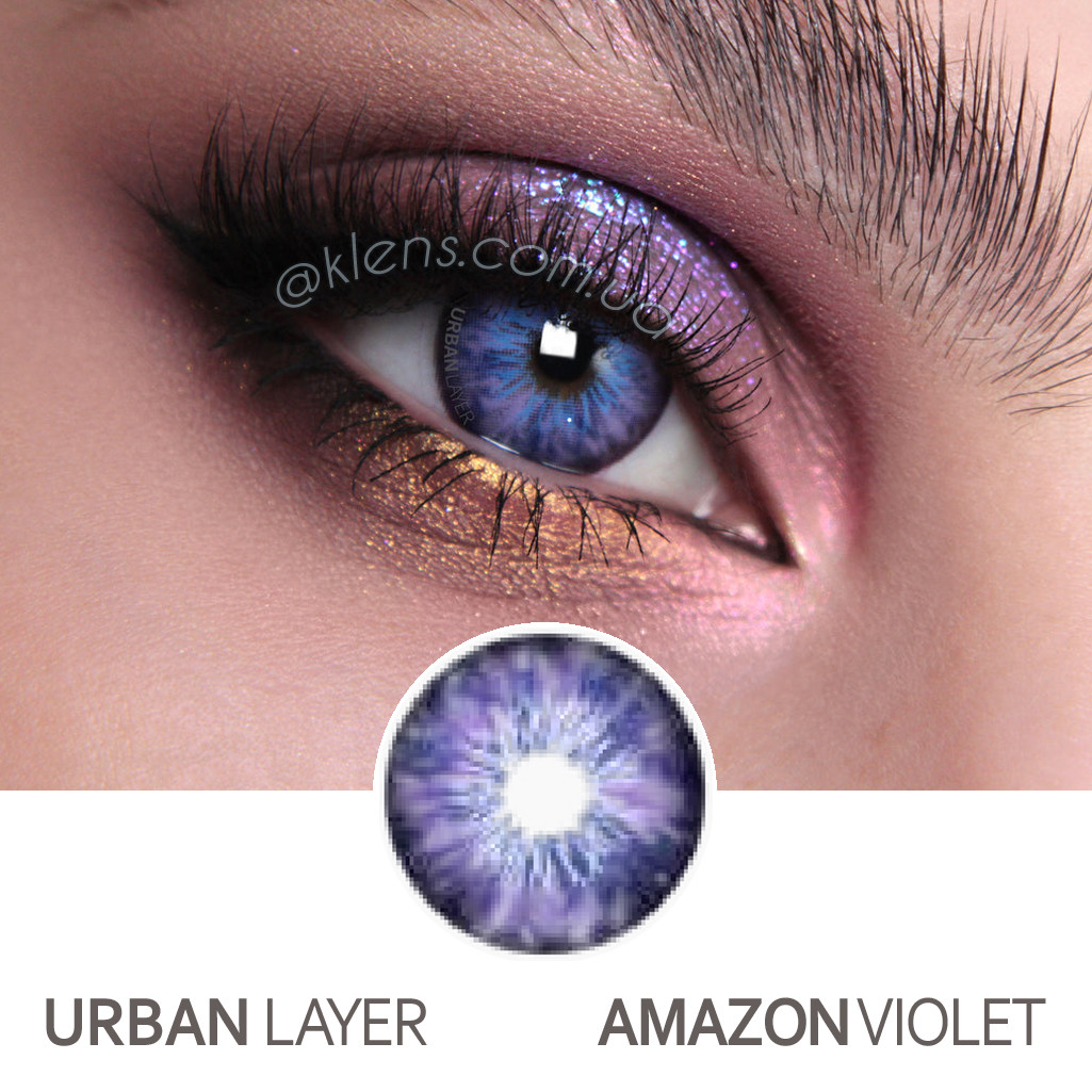 Контактные цветные линзы Urban Layer Amazon Violet - фото 1 - id-p1152523589