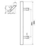 Ручка дверна WALA Q45RX 1800мм нержавіюча сталь, фото 4