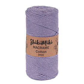 Еко Шнур Cotton Macrame, колір Лавандовий