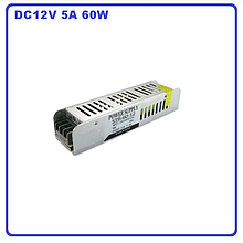 Блок живлення для LED стрічки DC12V 60 W 5 А OEM STR-60