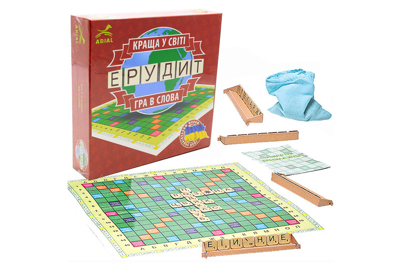 Настільна гра "Ерудит-УКР" р.25*25*6 см. Arial