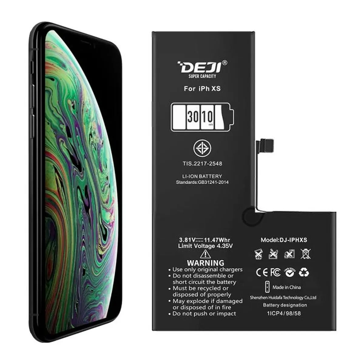 УСИЛЕННАЯ батарея Apple iPhone XS 3010 mAh батарея аккумулятор на айфон