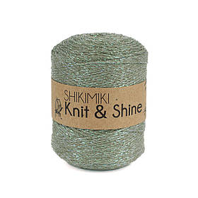 Трикотажний шнур з люрексом Knit & Shine, колір Полин