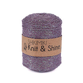 Трикотажний шнур з люрексом Knit & Shine, колір Аметист