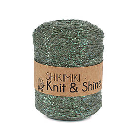 Трикотажний шнур з люрексом Knit & Shine, колір Димчатий нефрит