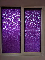 Рулонные шторы Фестиваль 706 фиолетовый цвет 625х1650