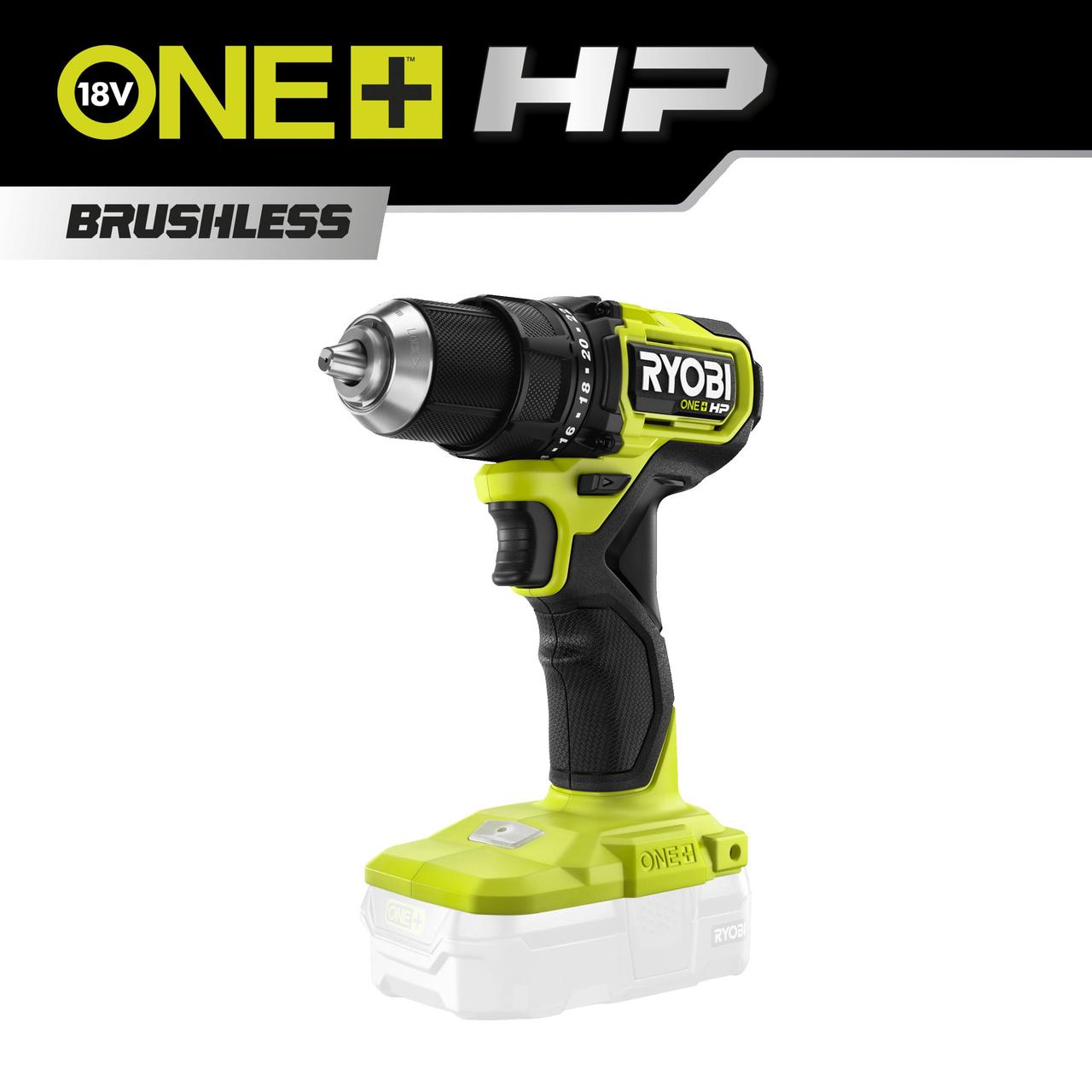 18 В Безщітковий дриль-шурупокрут RYOBI RDD18C-0 ONE+, фото 1