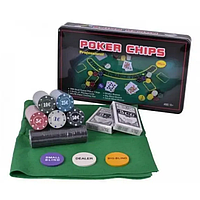 Набір для покера на 300 фішок із номіналом, у коробці ABC