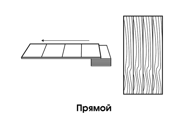 Прямой набор рубашек из шпона анегри