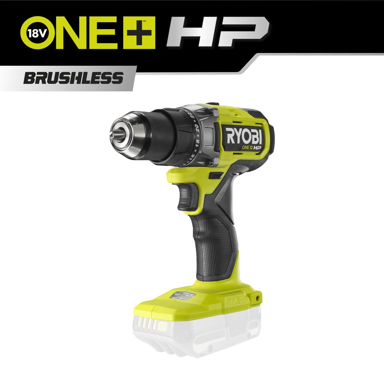 18В НР Безщітковий дриль-шурупокрут RYOBI RDD18X-0 ONE+, фото 1