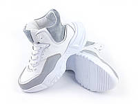 Красивые высокие женские кроссовки белые натуральная кожа обувь для девушек размеры 36 37 38 39 40 41
