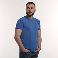 Чоловіча футболка, стрейч-кулір Base GBI синя