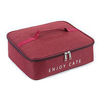 Термосумка для ланчу ENJOY CATE (31*26*10 см), Червоний