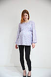 Блуза літня для вагітних та годуючих Pregnant Style Шарлотта 42 блакитна, фото 4