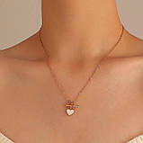 Підвіска стріла Амура в серце кулон з серцем, фото 3