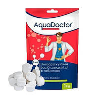 AquaDoctor C-60T 1 кг | Быстрый шок хлор для бассейна в таблетках