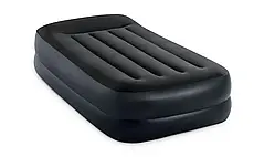 Надувна ліжко з вбудованим насосом велюрова Intex 64122, 99*191*42см.
