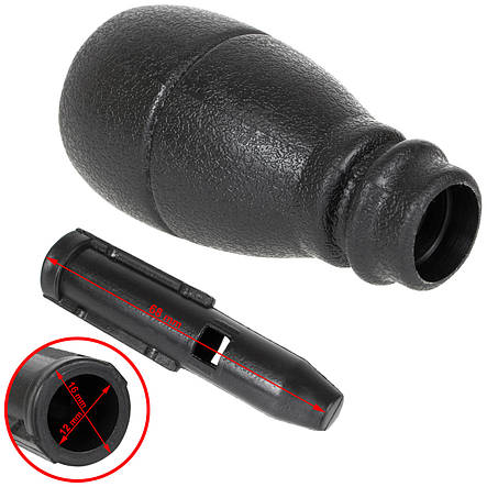 Ручка перемикання КПП CHROM Partner Berlingo 96-07 з адаптером, фото 2