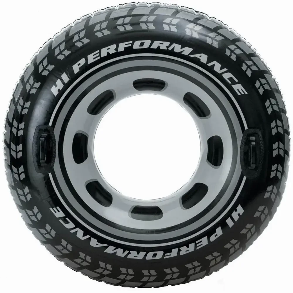 Круг надувний з ручками Intex 56268 Шина, ручки 2шт, 114см, 9+ років