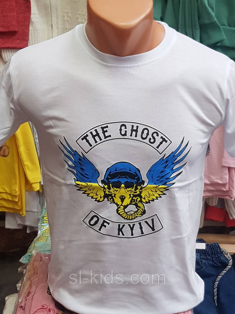 Футболка дитяча патріотична "The Ghost of Kyiv" 11-15 років вир. Туреччина