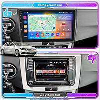 Магнітола 10" Lesko для Volkswagen Passat CC I Рестайлінг 2012-2017 2/32Gb CarPlay 4G Wi-Fi GPS Prime 11 шт., фото 4