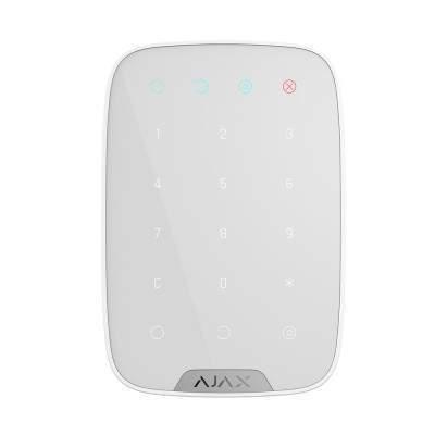 Бездротова сенсорна клавіатура Ajax KeyPad біла, фото 1