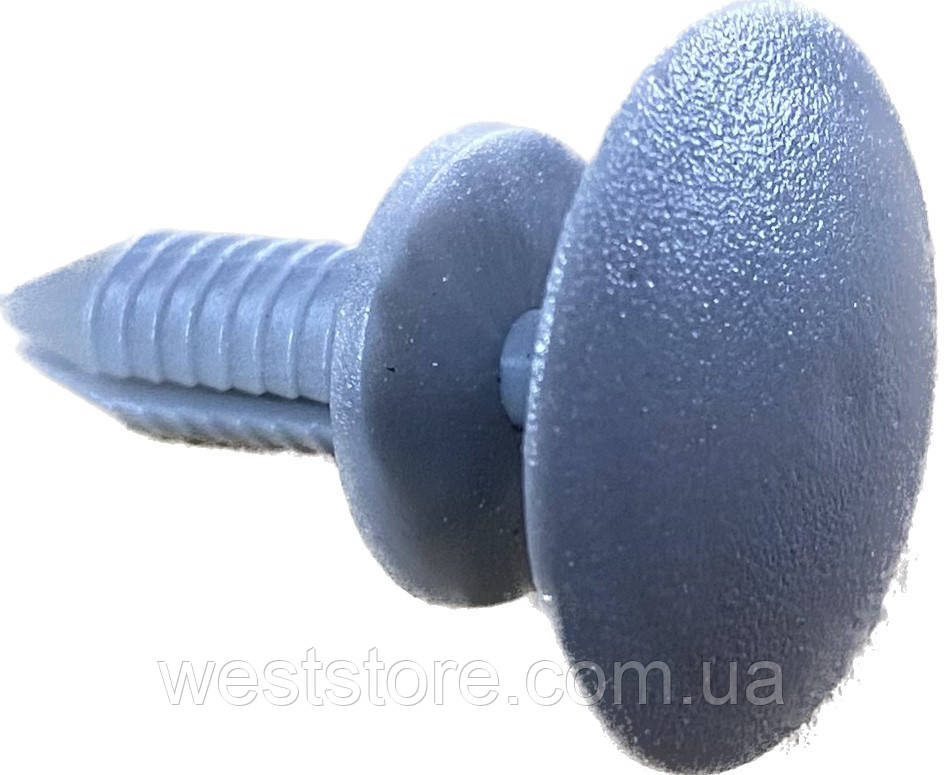Пістон,кліпса фіксатор обшиття стелі Газ Газель 3302, 2705, 2217 Сірий 1 шт., фото 1