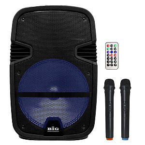 Автономна колонка BIG BIG350STORM USB/MP3/FM/BT/TWS + 2 pcs VHF mic