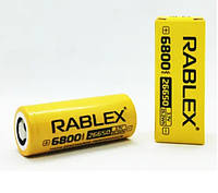 Литий-ионный аккумулятор RABLEX 26650 3.7V 6800MAH 25.2WH (Li-ion)