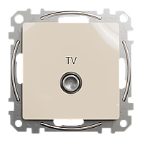 Кінцева TV розетка 4 дБ Бежевий Sedna Design Schneider Electric SDD112471