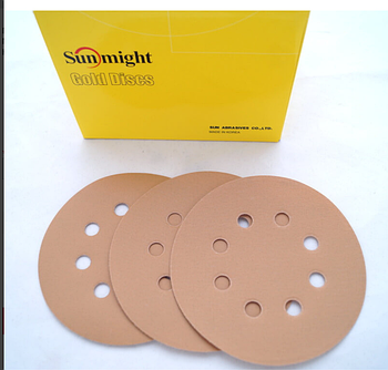 Абразивні диски 58107 Sunmight Gold Discs d125 мм P100, 8 отворів, 100 шт./1 уп (KG-7666)