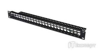 ПАТЧ ПАНЕЛЬ 19' 1U, 24ХRJ45, КАТ.5E IN22-0008, без модулів