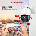Металева охоронна 30X зум поворотна 4G IP камера спостереження Boavision HX-4G54F8MP. CamHi Pro, фото 7