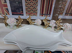 Блюдо сервірувальне порцелянове Риба, 36см