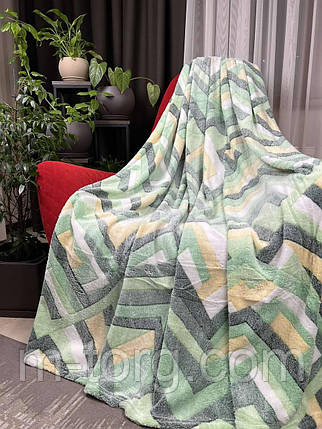 "Сніжок" плед полуторний розмір 145/200 см мікрофібра, фото 1