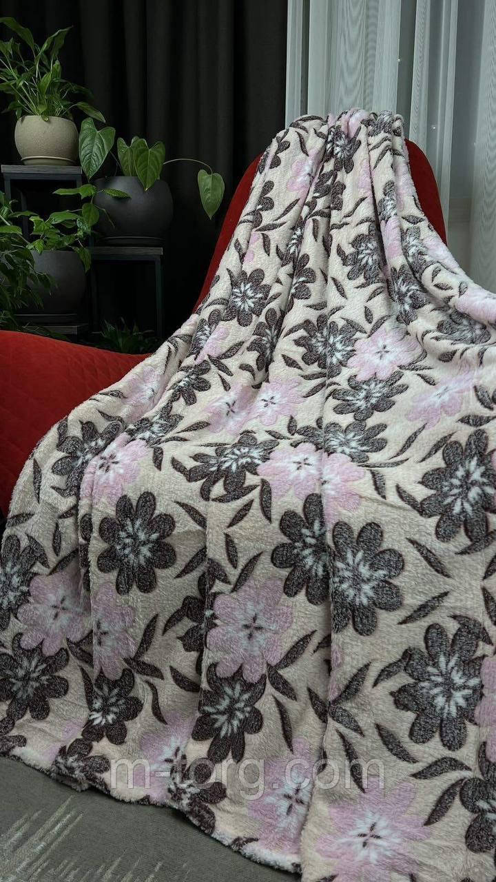 "Сніжок" плед полуторний розмір 145/200 см мікрофібра