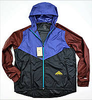 Nike windrunner trail jacket men cz9054-510 легкая куртка оригинал ветровка с перчатками - XL