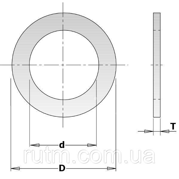 Редукційне кільце для пили D=22,2 d=16 T=1,4 СМТ