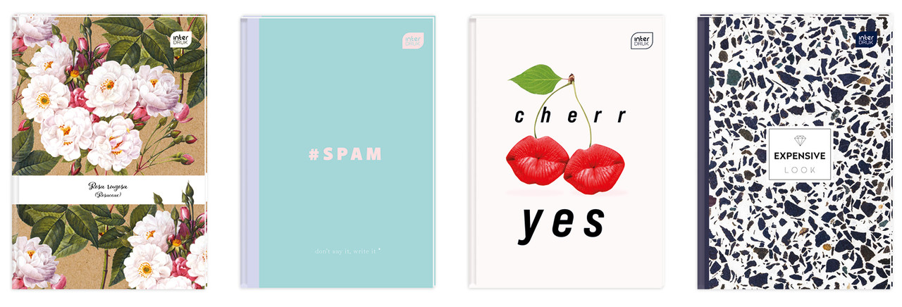 Блокнот в твердій обкладинці, формат А5,  96 аркушів, поля, Trends Girls., фото 1