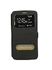 Чохол-книжка "BOOK-COVER З ВІКНОМ СИЛІКОН" LG SRYLUS 3 M400 BLACK