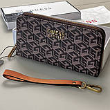 Жіночий гаманець на змійці Guess (7594) коричневий, фото 6