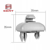 Держатель солнцезащитного козырька SEAT EXEO А4 (Сеат ексео) 8U0857562 8E0857562 серый цвет