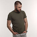 Чоловіча футболка, стрейч-кулір Base GBI зеленая, фото 4