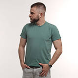 Чоловіча футболка, стрейч-кулір Base GBI зеленая, фото 9